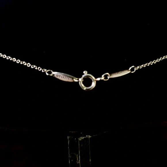Tiffany - Elsa Peretti Bean Silver Necklace - Picture 3 of 4